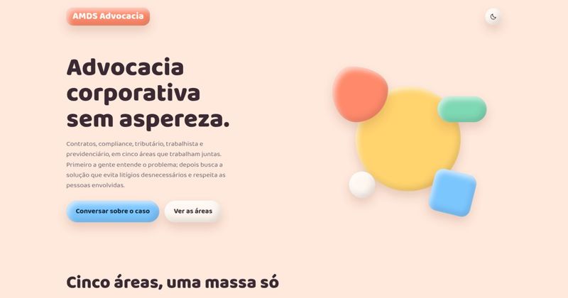 Primeira tela da proposta Âmbar